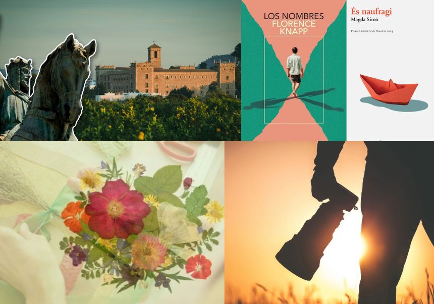 Collage amb imatges de les activitats del mes